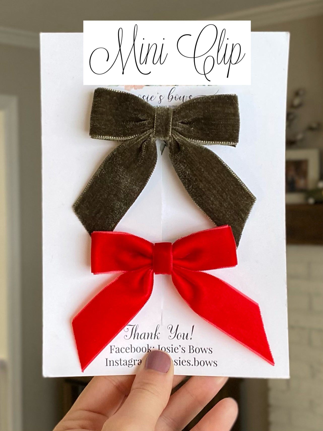 Velvet Ribbon Coquette Bow