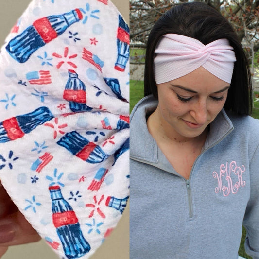 Vintage Cola Adult Twist Headband
