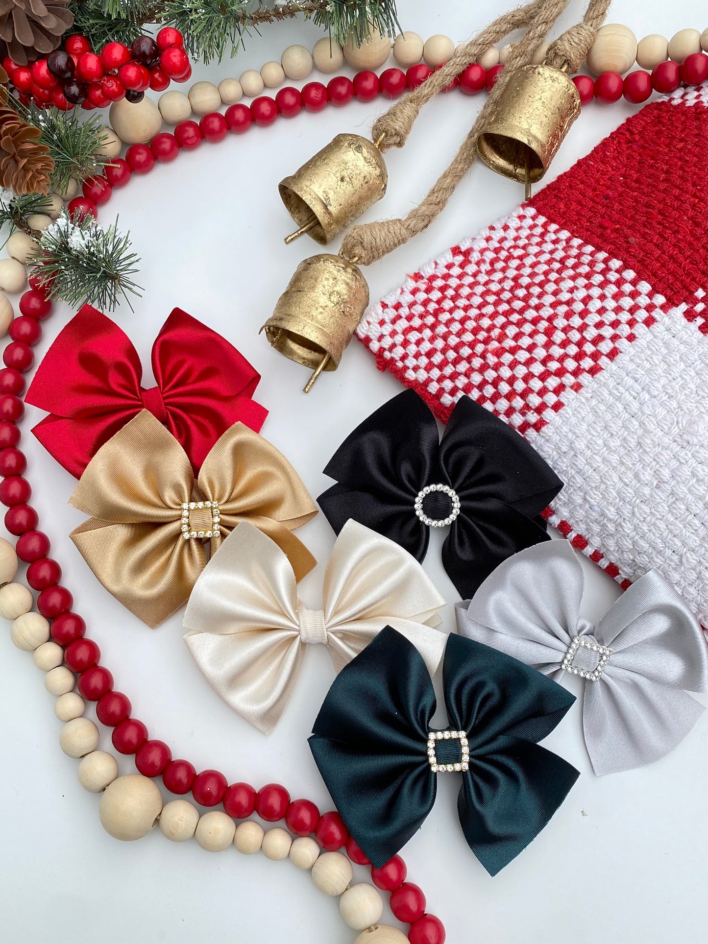Holiday Satin Pinwheels