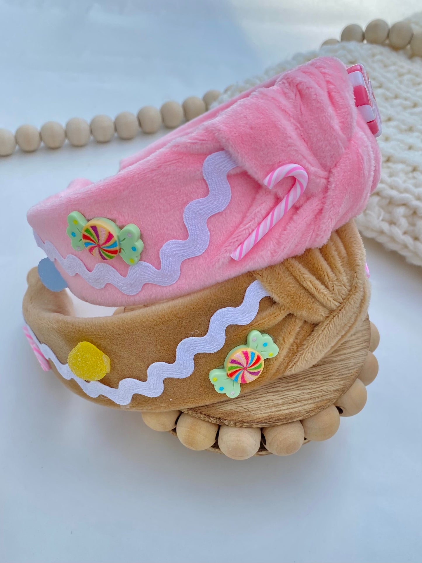 Gingerbread House Knotted Headband