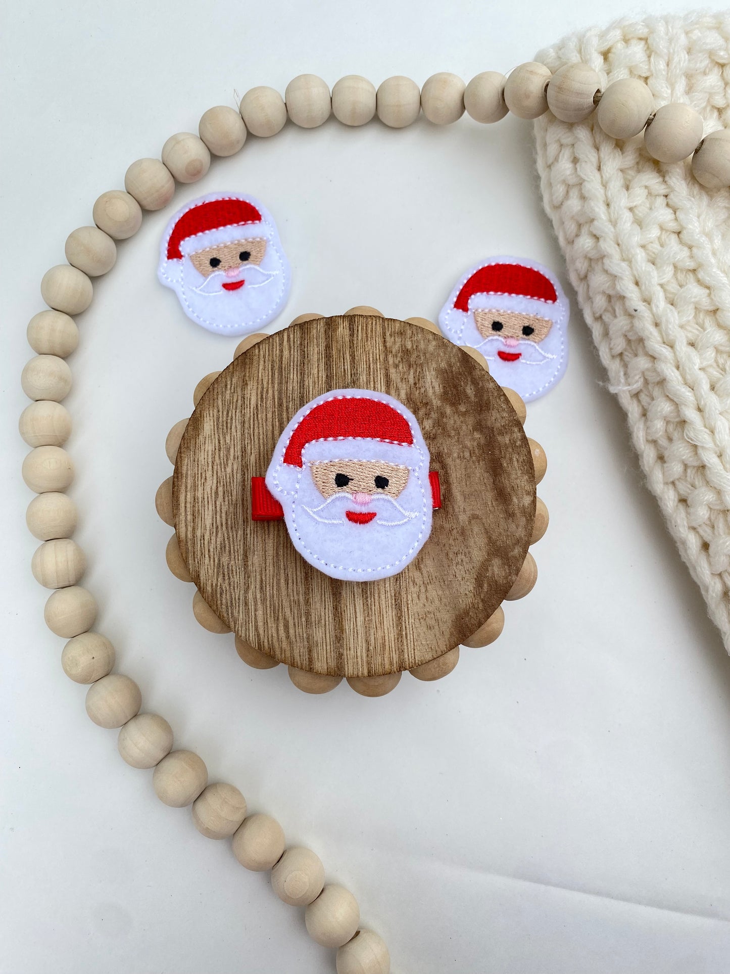 Classic Red Santa Clip/Bow