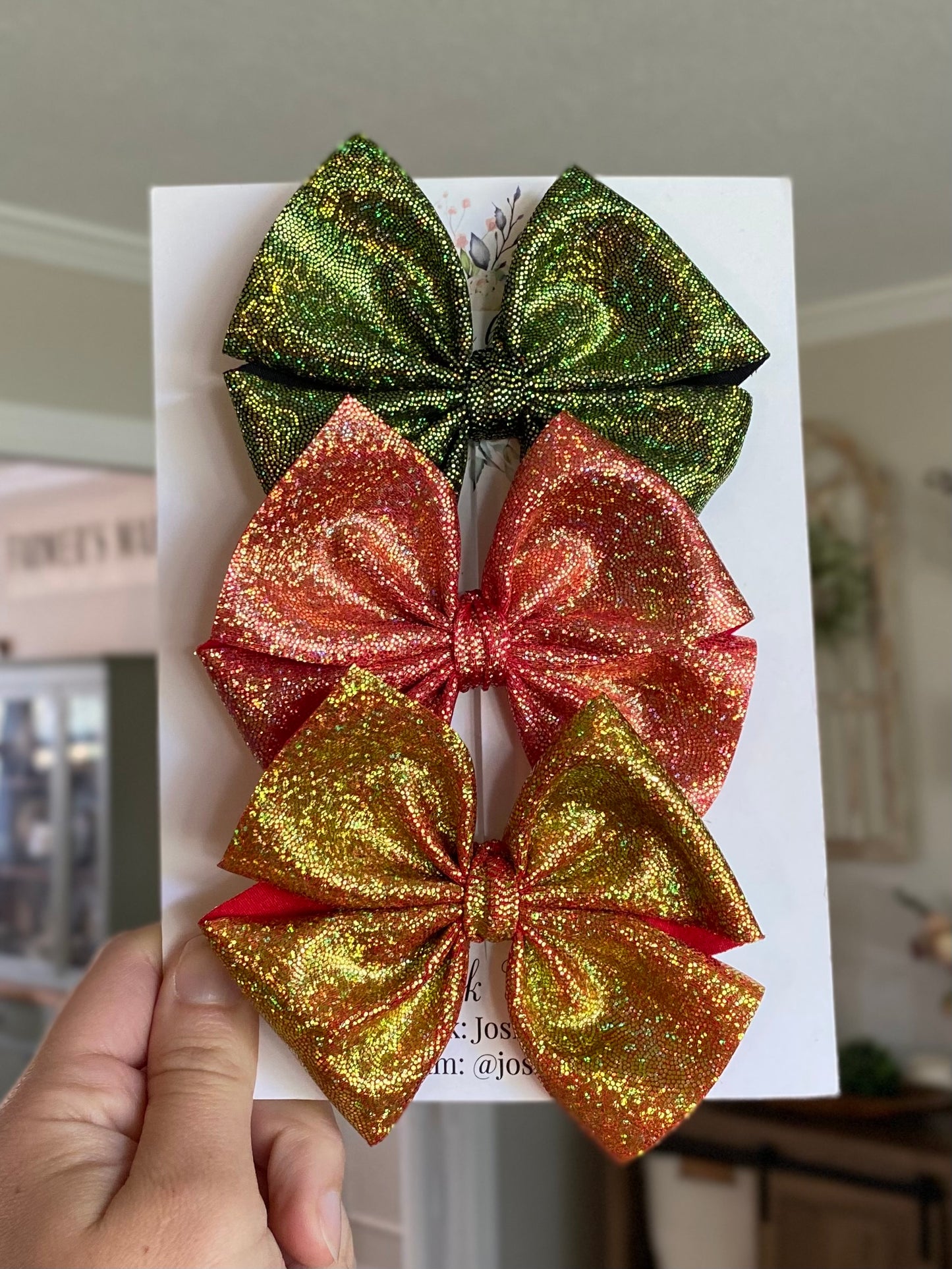 Fall Holographic Pinwheel Trio Set