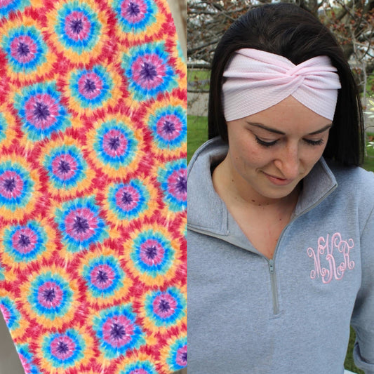 Tubular Tie Dye Adult Twist Headband