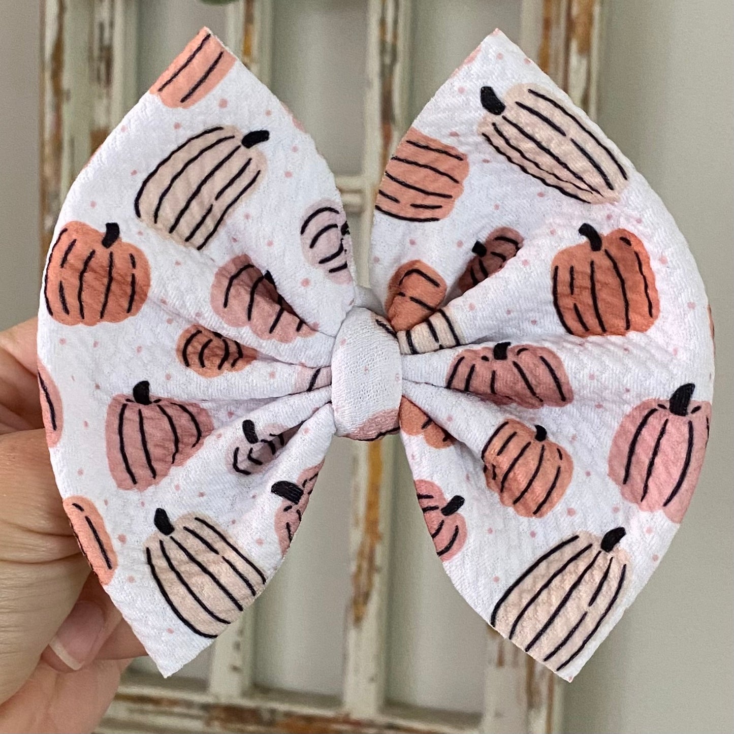 Neutral Pumpkins Bow