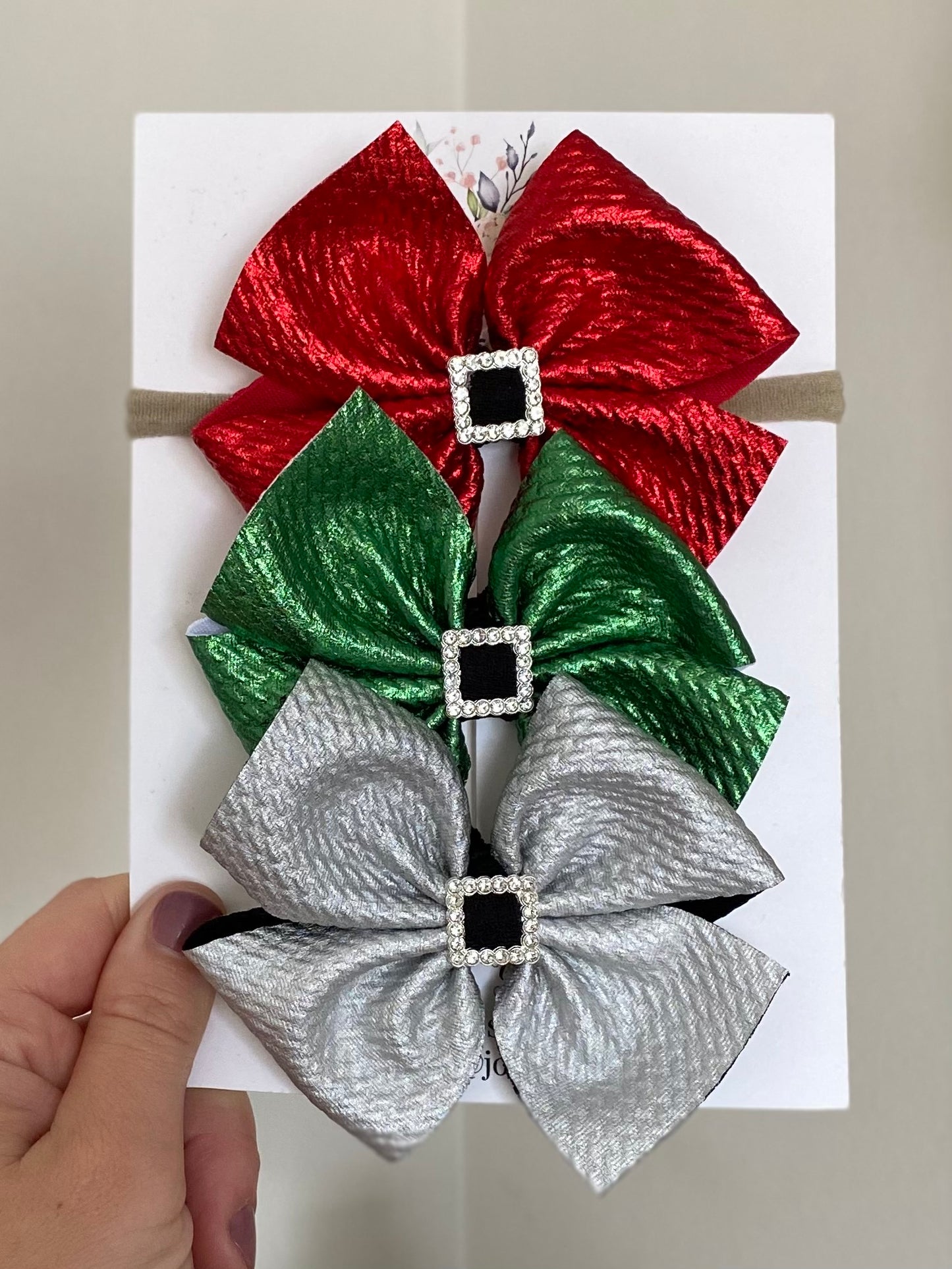 Santa Buckle Bow