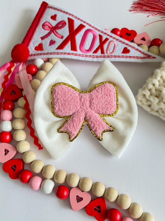 Glitter Coquette Bow