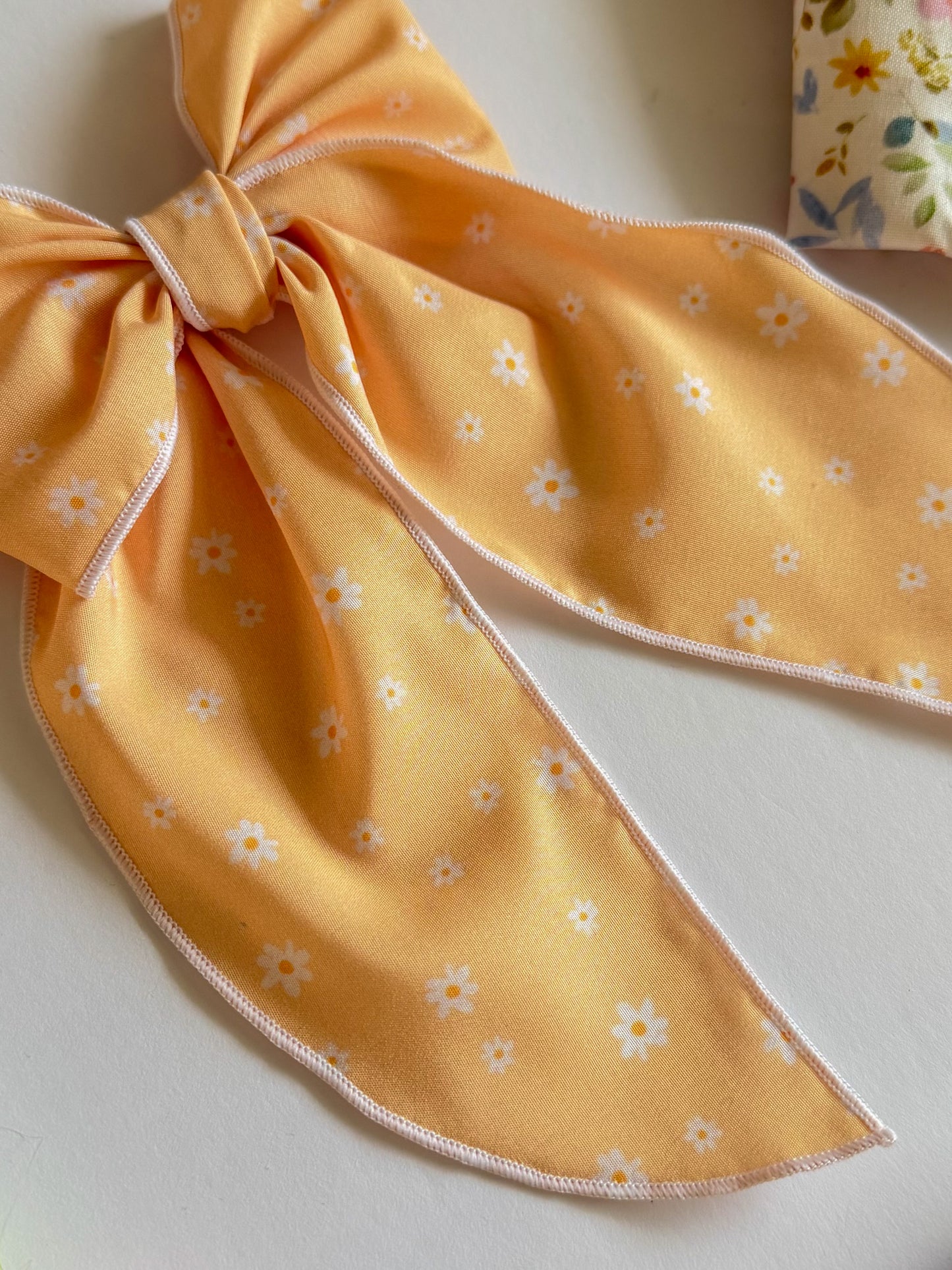 Yellow Daisy Bows + Scrunchies