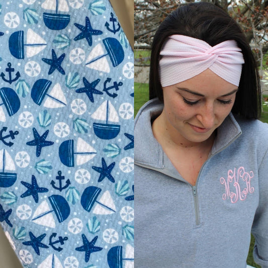 Sailboats Adult Twist Headband