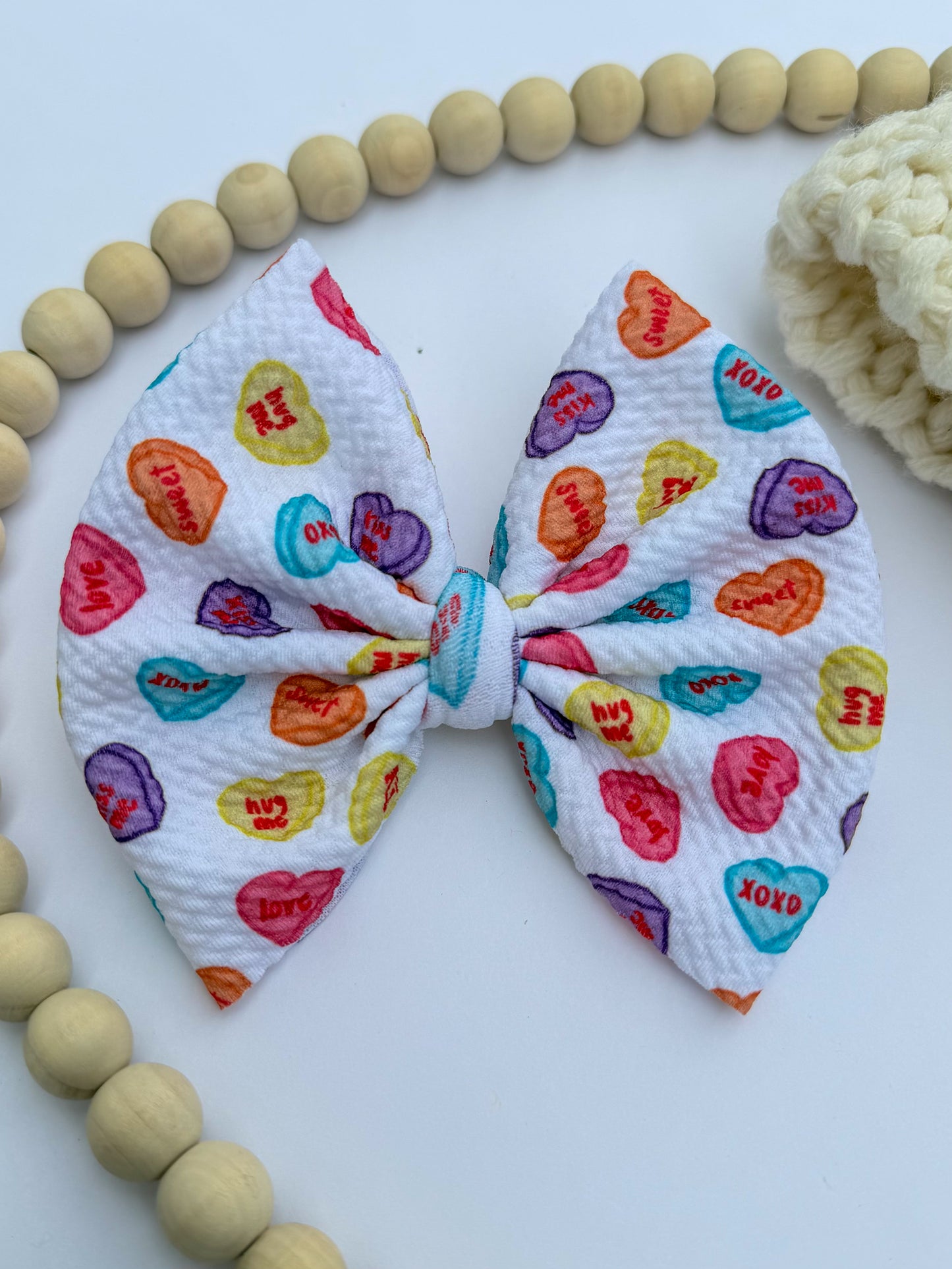 Candy Hearts Bow