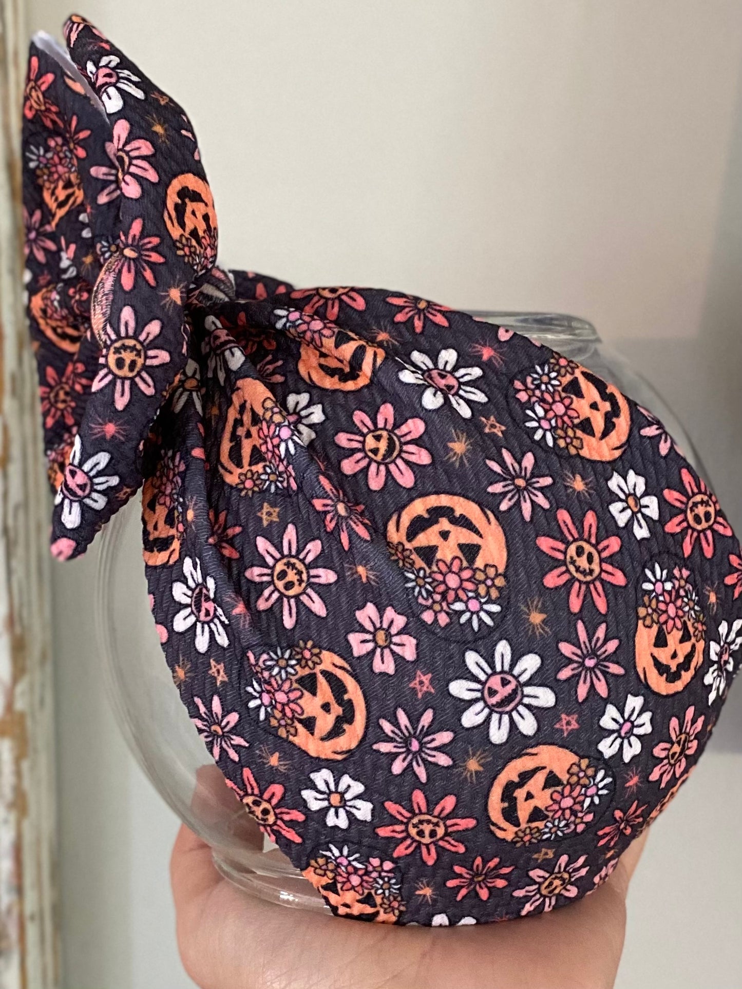 Floral Jack-O-Lanterns Wrap