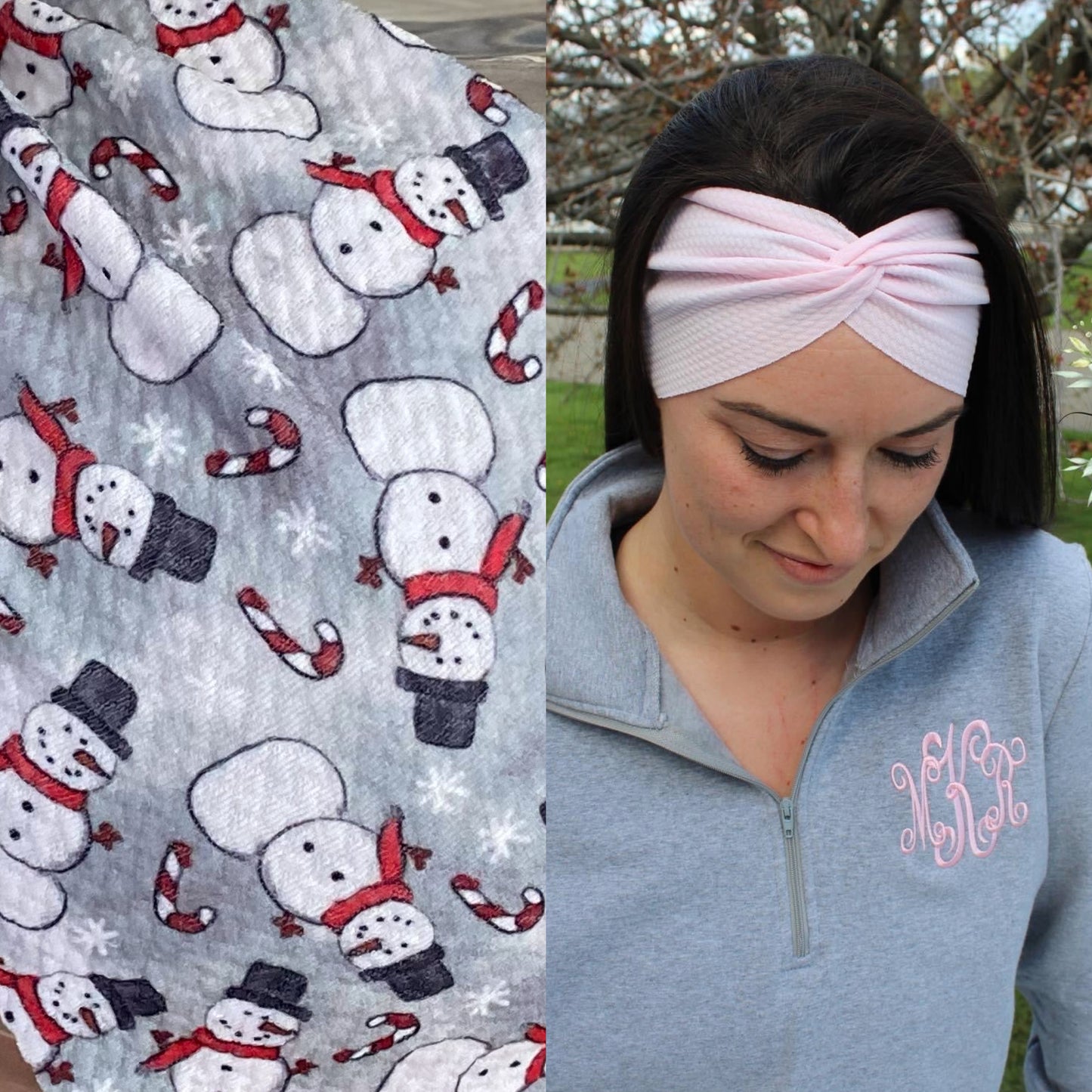 Snowmen Adult Twist Headband