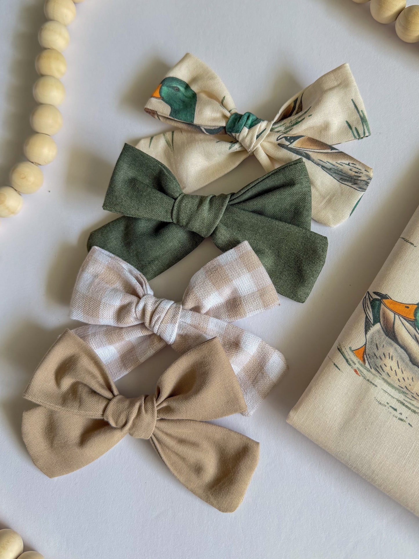 Vintage Mallard Ruby Bows