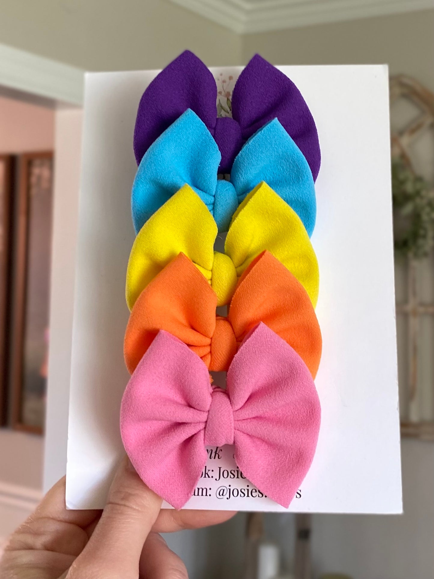 Summer Suede Mini Bows