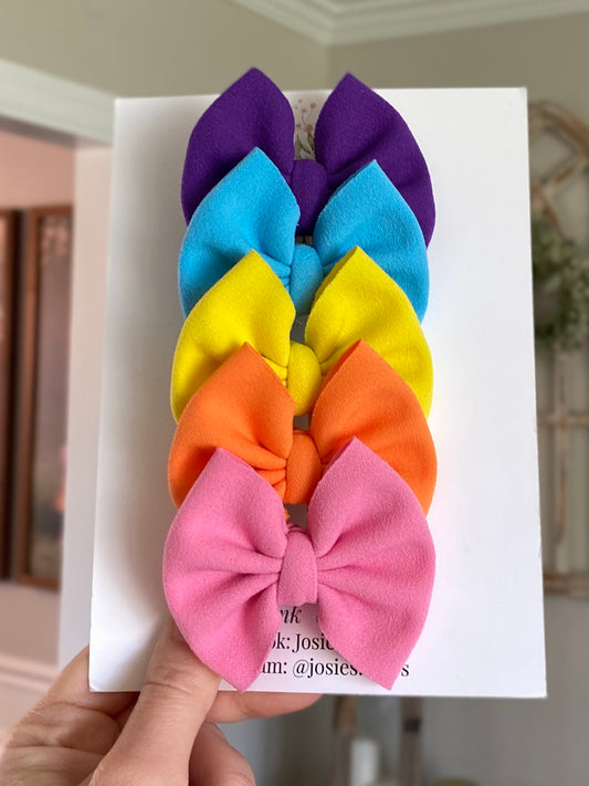 Summer Suede Mini Bows