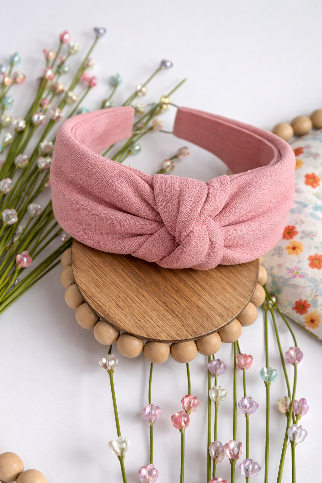 Earth Tones Suede Knotted Headband