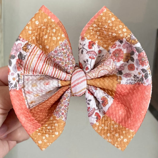 Floral Patchwork Bow