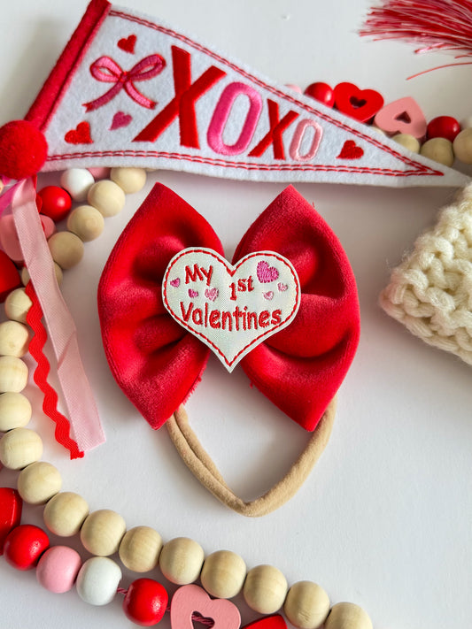 My 1st Valentine’s Day Bow