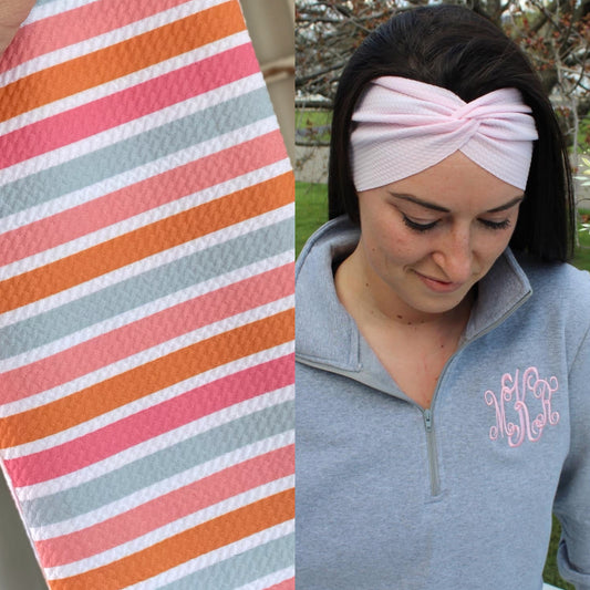 Beachy Boho Stripe Adult Twist Headband
