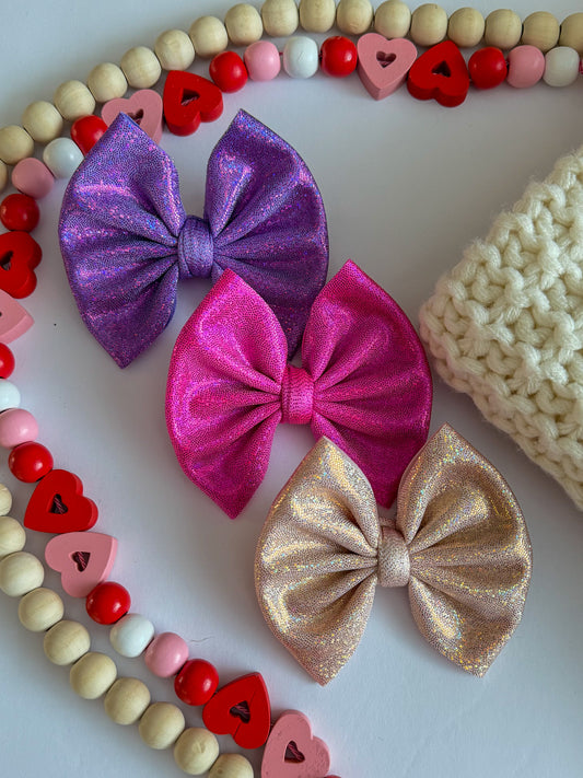 Coquette Holographic Original/Medium Bows