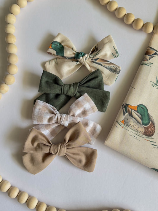 Vintage Mallard Ruby Bows
