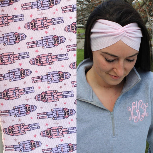 Pink Nutcrackers Adult Twist Headband