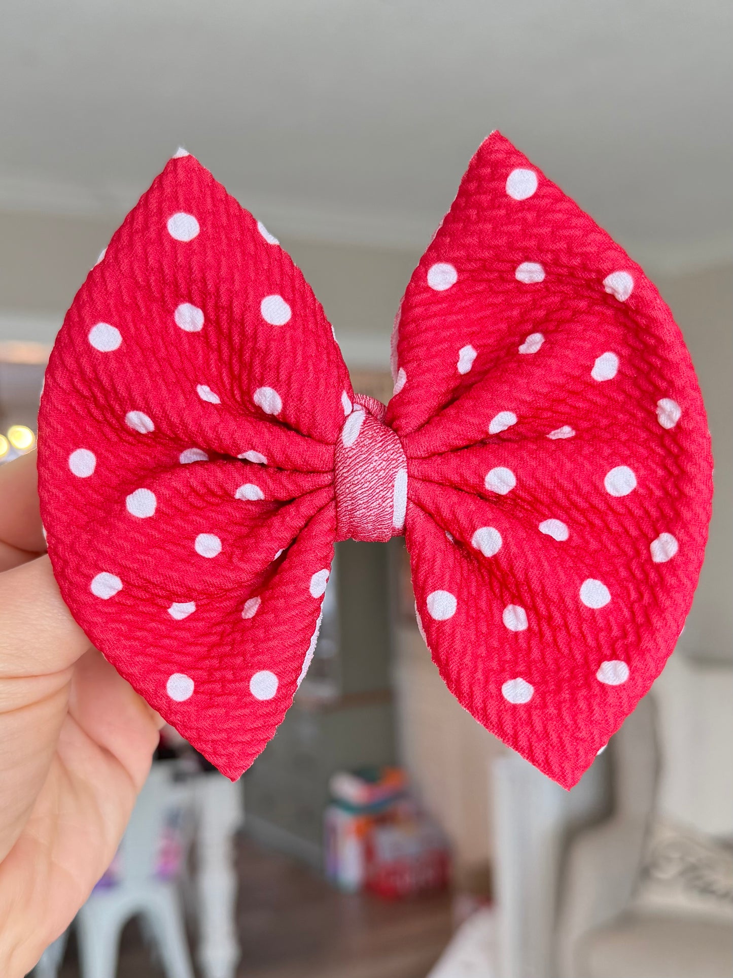 Miss Mouse Inspired Polka Dot Bows