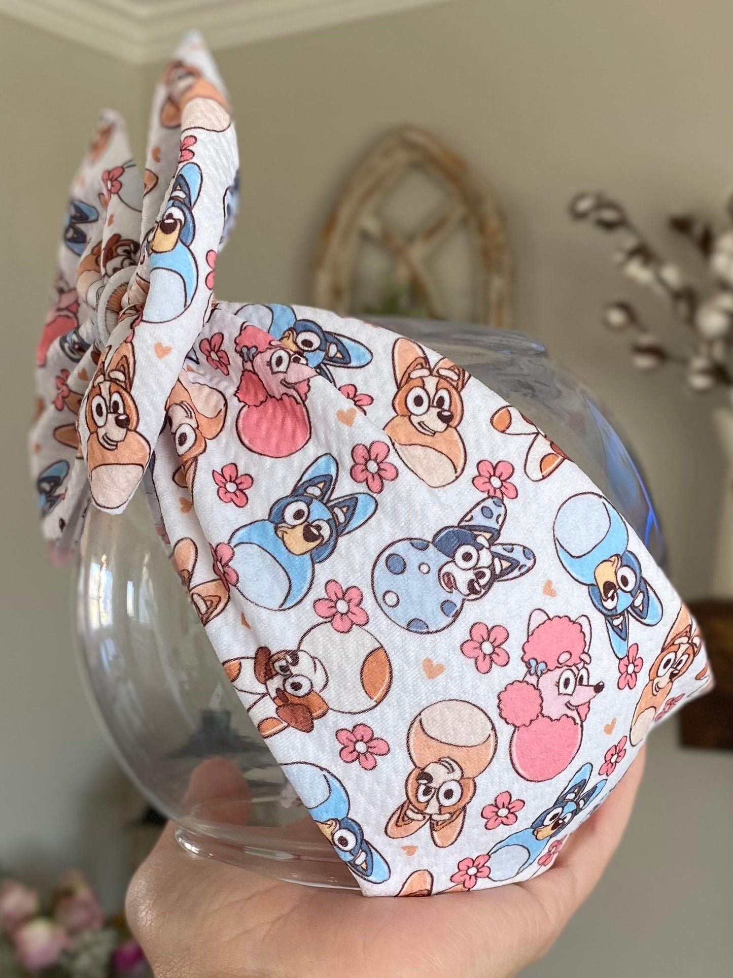 Blue Dog Bunnies Wrap