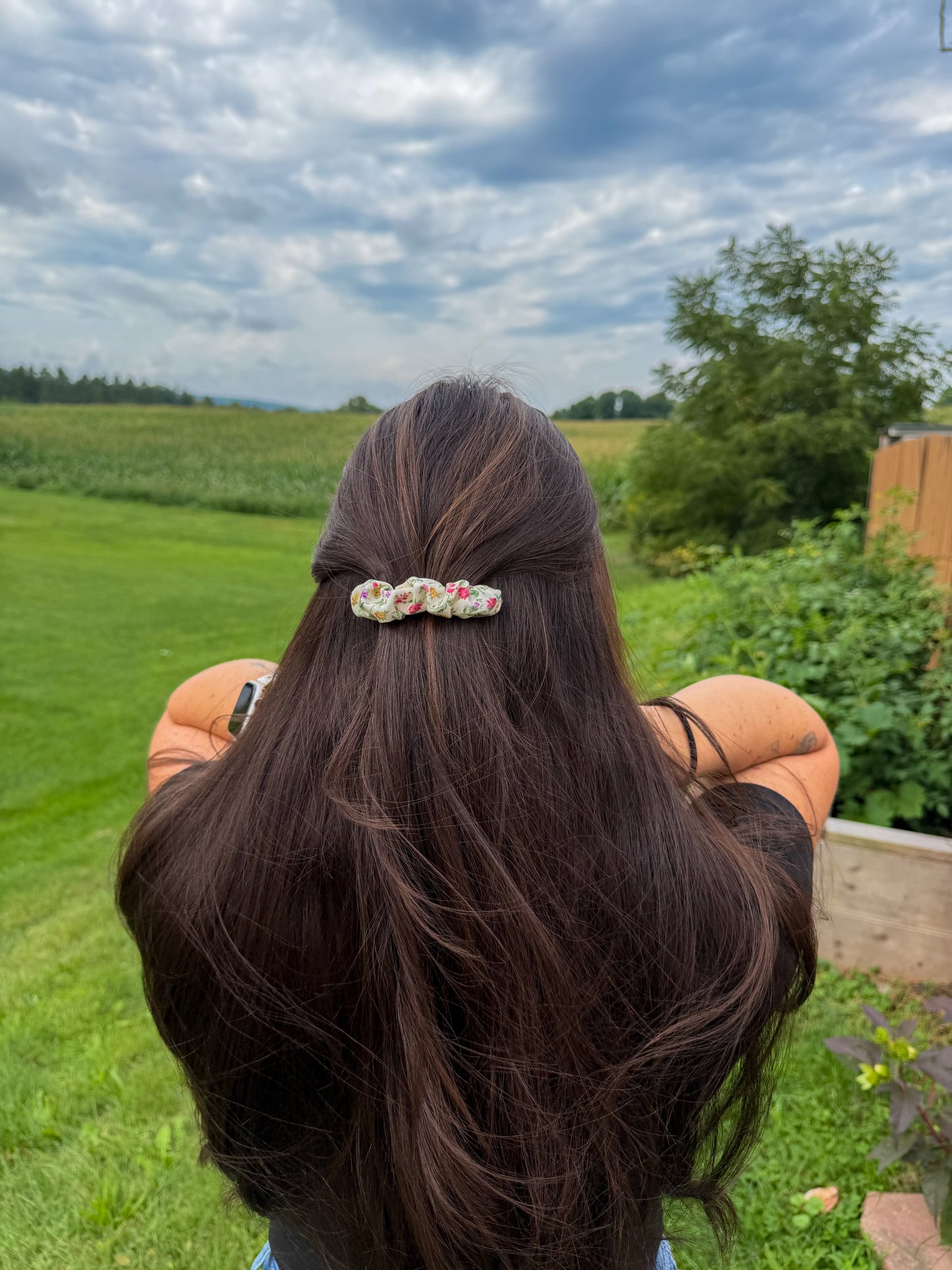 Wildflower Scrunchie Barrette