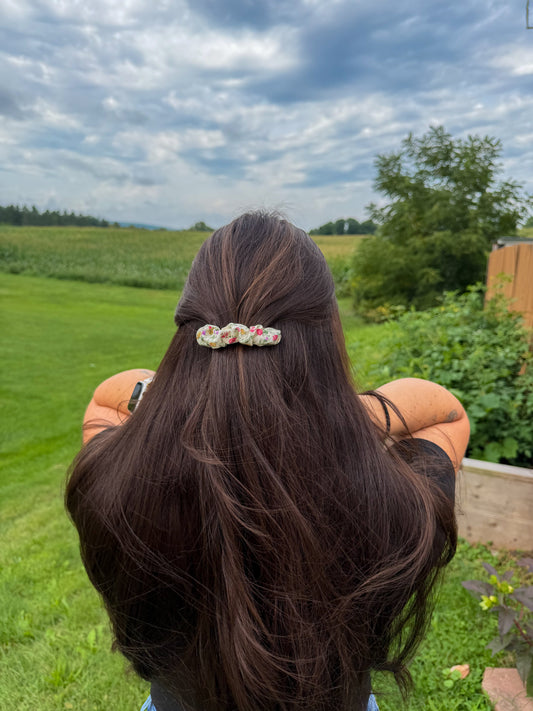 Wildflower Scrunchie Barrette