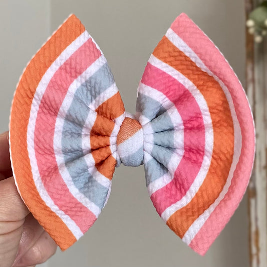 Beachy Boho Stripe Bow