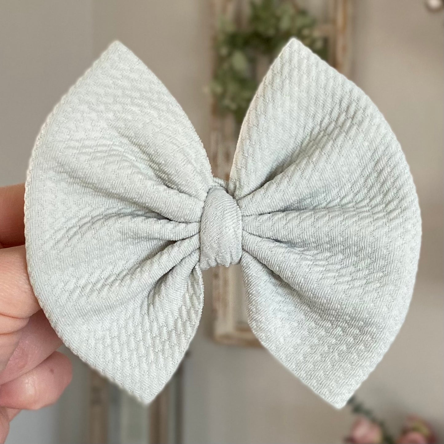 Iced Sage Bow