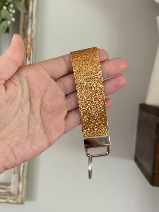 Copper Glitter Keychain