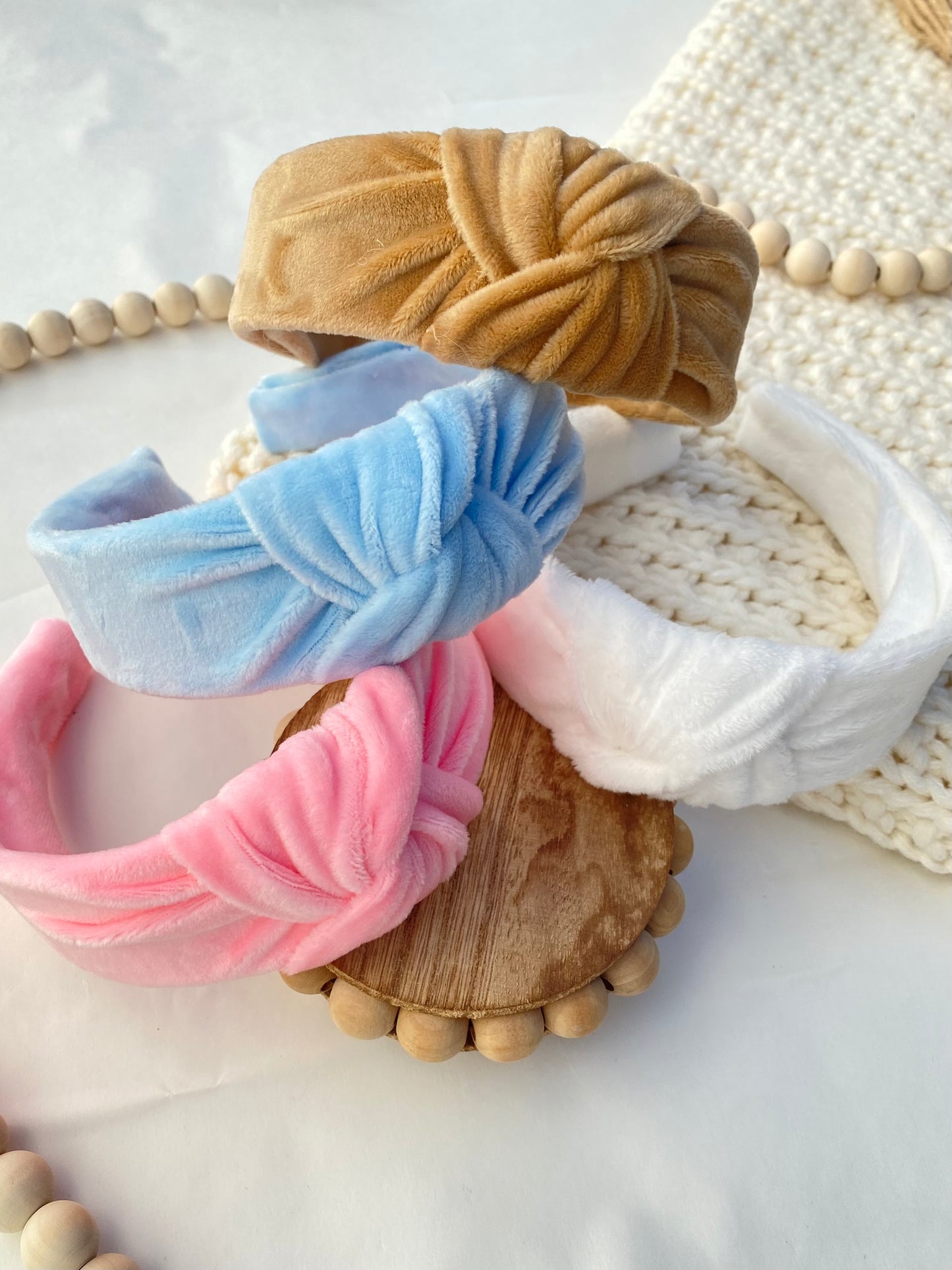 Winter Velvets Knotted Headbands
