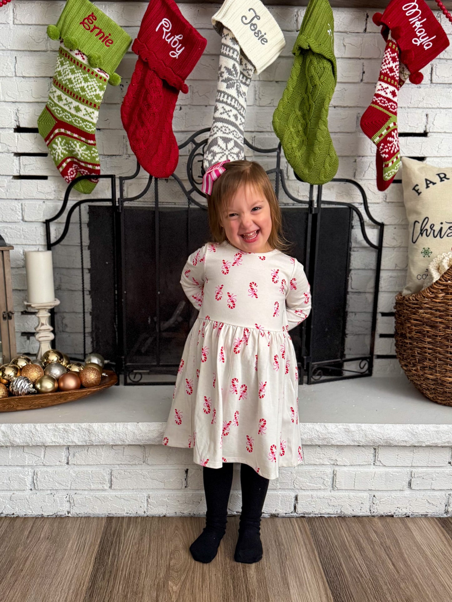 Candy Cane Cutie Ribbon Bow