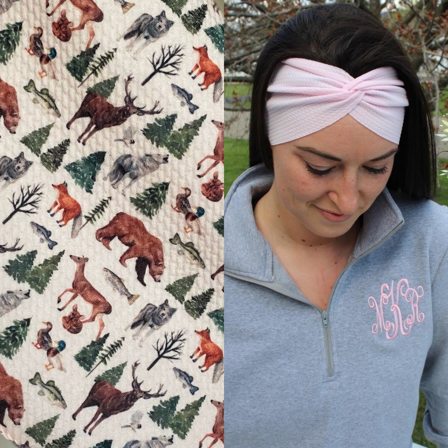 Woodland Critters Adult Twist Headband