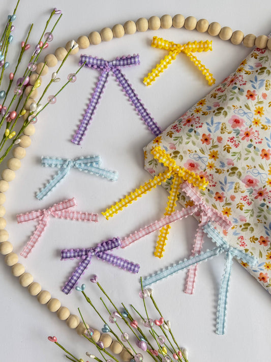 Gingham Ribbon Bow