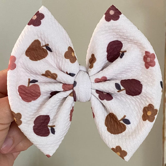 Floral Apples Bow