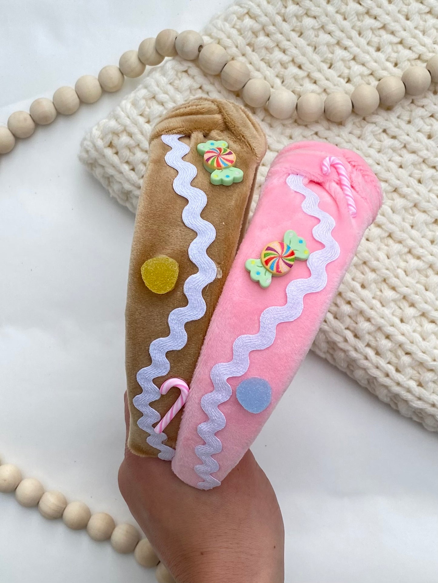 Gingerbread House Knotted Headband