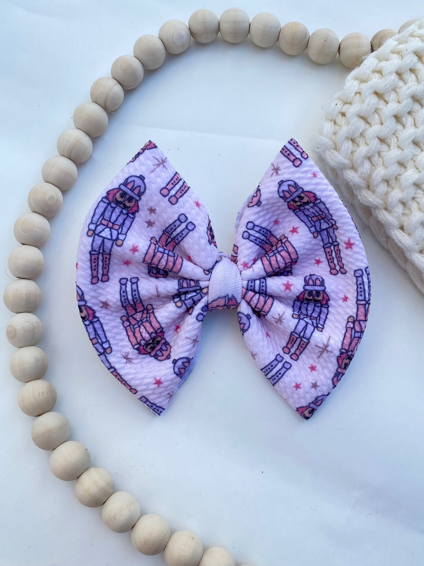Pink Nutcrackers Bow
