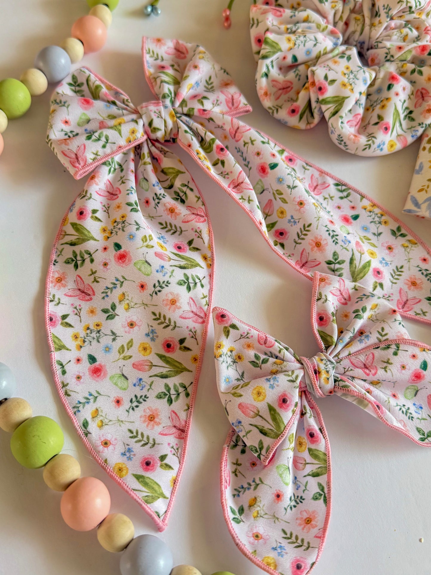 Spring Meadows Bows + Scrunchies