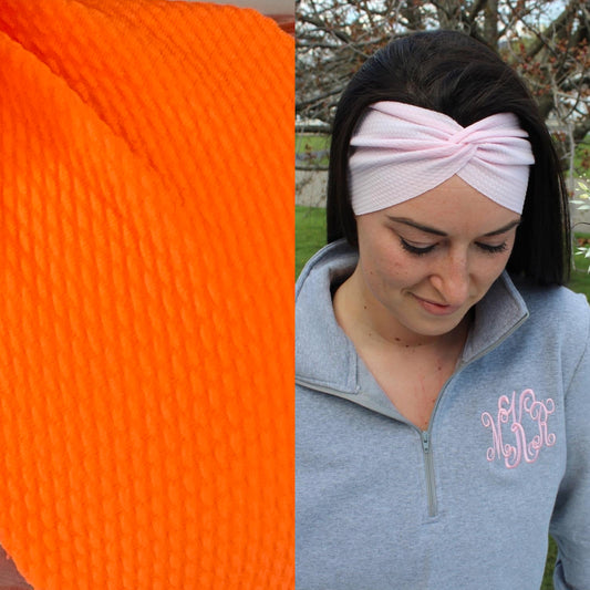 Neon Orange Adult Twist Headband