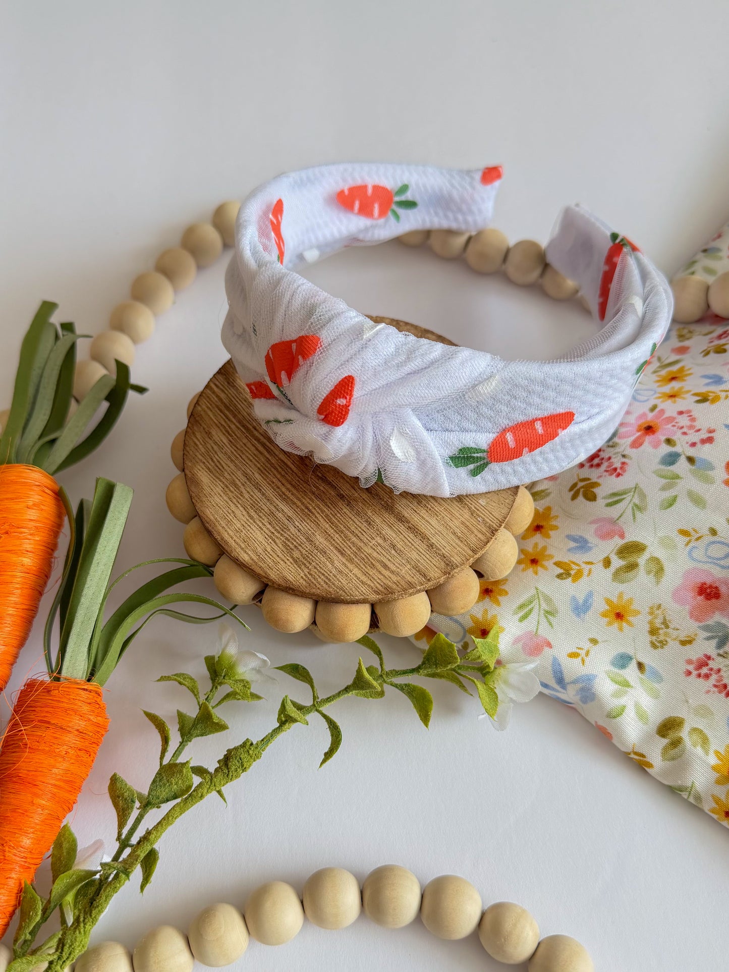 Carrot Mesh Knotted Headband