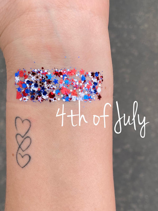 4th of July Hair Glitter