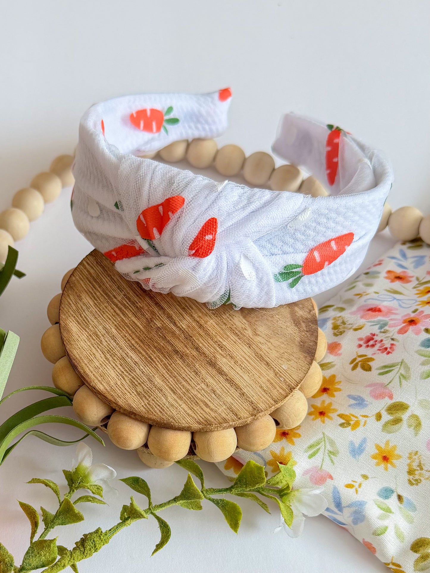 Carrot Mesh Knotted Headband