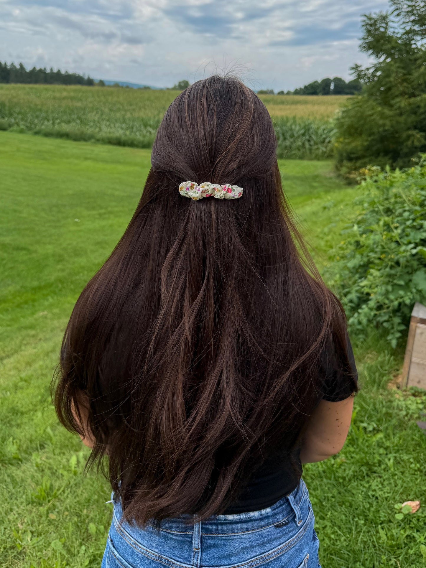 Wildflower Scrunchie Barrette