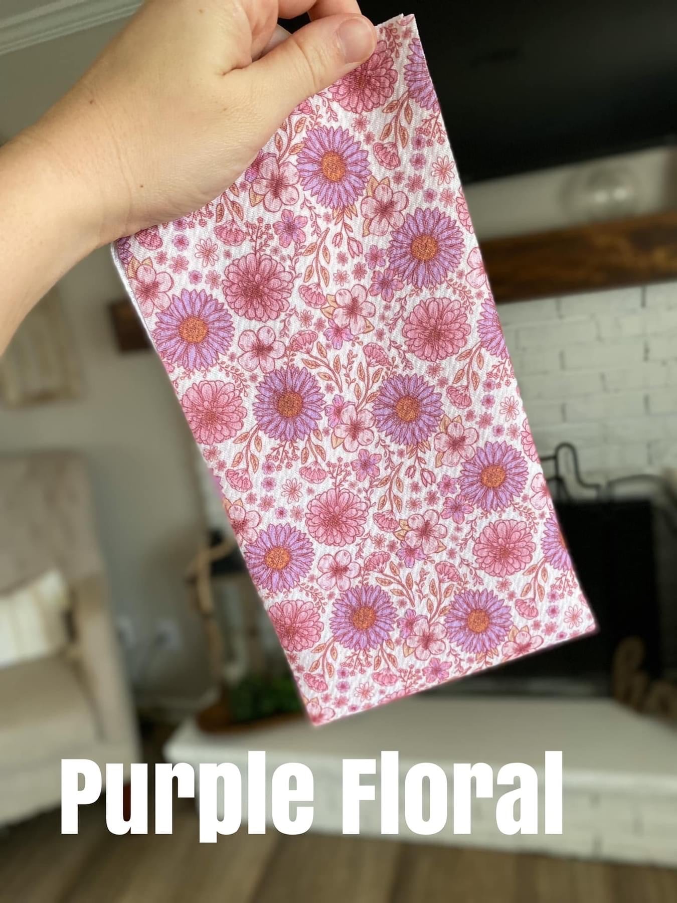 Purple Floral Wrap