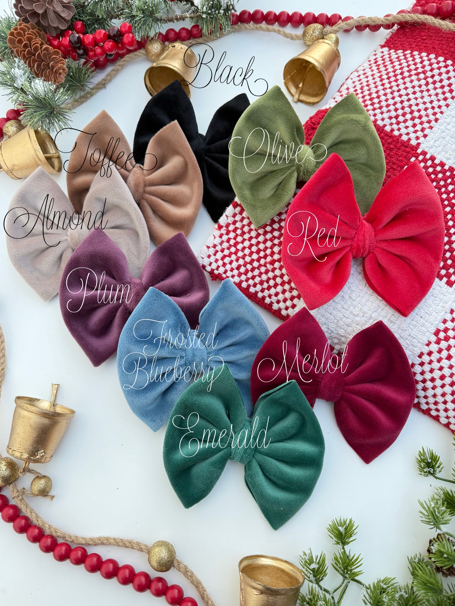 Holiday Velvet Knotted Headbands