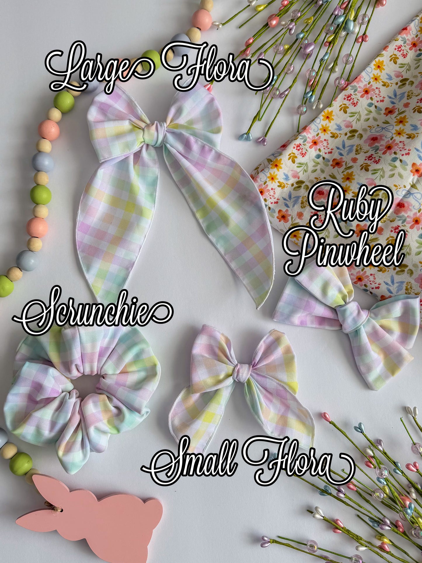 Spring Meadows Bows + Scrunchies