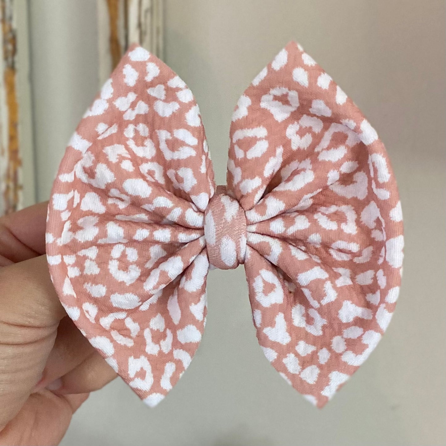 Neutral Cheetah Bow