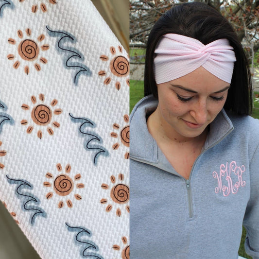 Simple Sun and Seas Adult Twist Headband